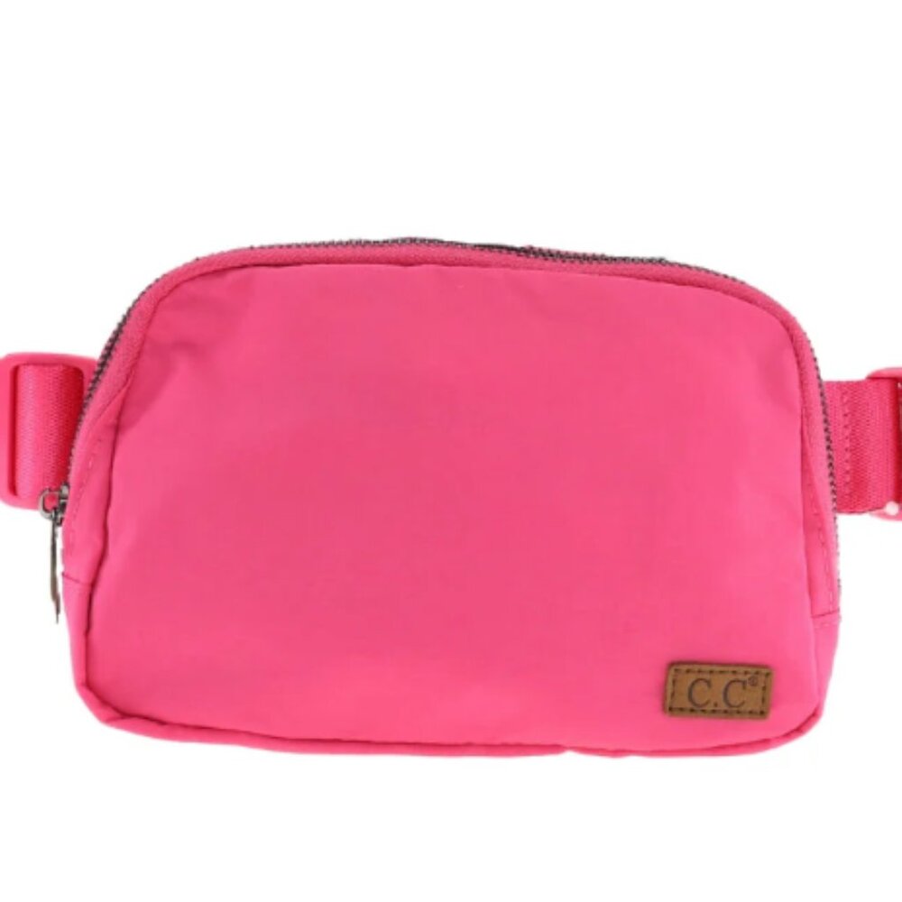 C.C Belt Bag - Travel Bag - Crossbody Purse - Hot Pink